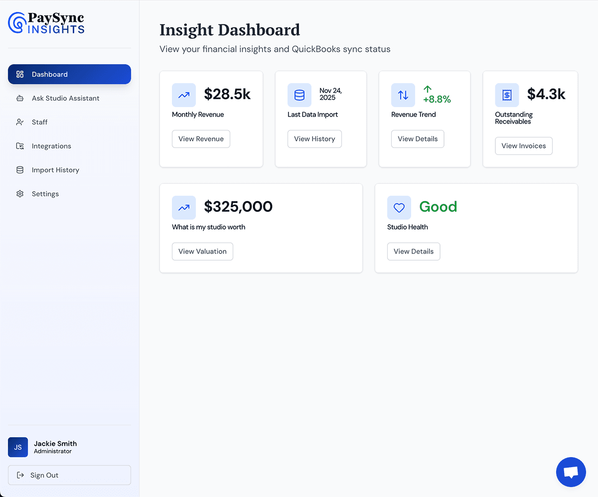 PaySync Insights Dashboard